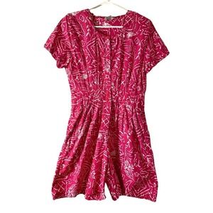 Vintage bright pink romper